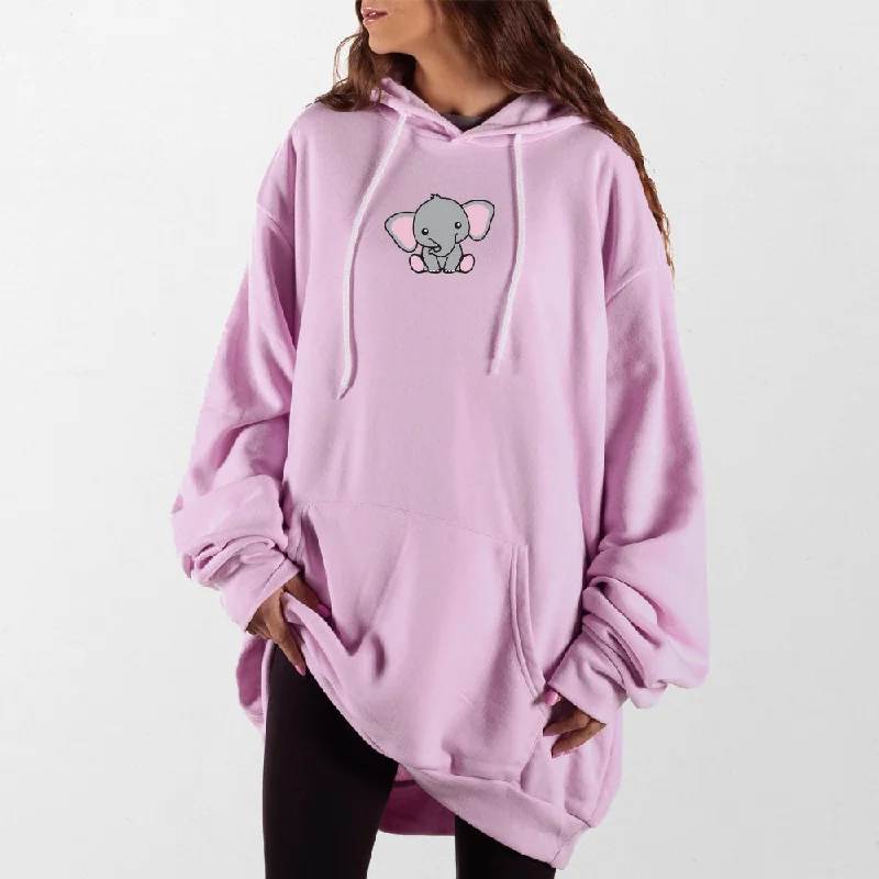 Women's hoodie with a detachable hood for customizable stylingElephant Giant Hoodie