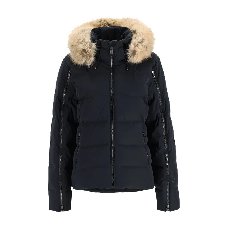 Women's moto jackets with a lace - up front for a unique and stylish touchWomens Falline Faux Fur - Black (2022) Women's moto jackets with a lace - up front for a unique and stylish touchWomens Falline Faux Fur - Black (2022)