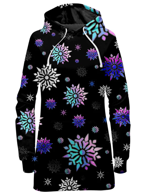 Women's pullover hoodie with a side slit for a modern and relaxed fitFestive Night Sky Hoodie Dress Women's pullover hoodie with a side slit for a modern and relaxed fitFestive Night Sky Hoodie Dress