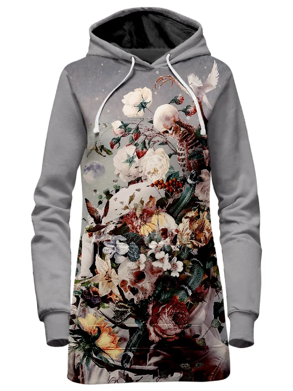 Women's zip - up sweatshirt in pastel blue for a soft and stylish outfitFloral Space Hoodie Dress Women's zip - up sweatshirt in pastel blue for a soft and stylish outfitFloral Space Hoodie Dress