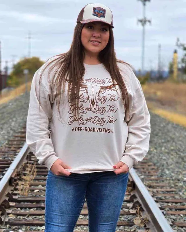 Women's long - sleeve cropped sweatshirt with ribbed cuffs for a snug fitHowdy Unisex Crew Sweatshirt Women's long - sleeve cropped sweatshirt with ribbed cuffs for a snug fitHowdy Unisex Crew Sweatshirt
