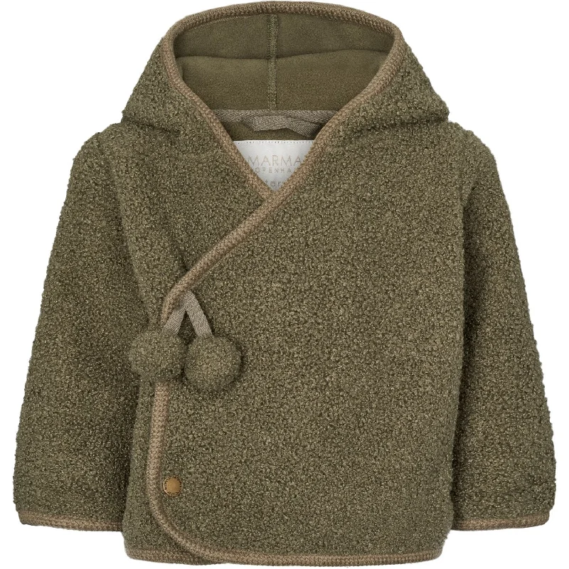 Women's quilted puffer jackets in a cropped silhouette for a modern twistMarMar Bonded Teddy Olive Leaf Jojo Fleece Jacket Women's quilted puffer jackets in a cropped silhouette for a modern twistMarMar Bonded Teddy Olive Leaf Jojo Fleece Jacket
