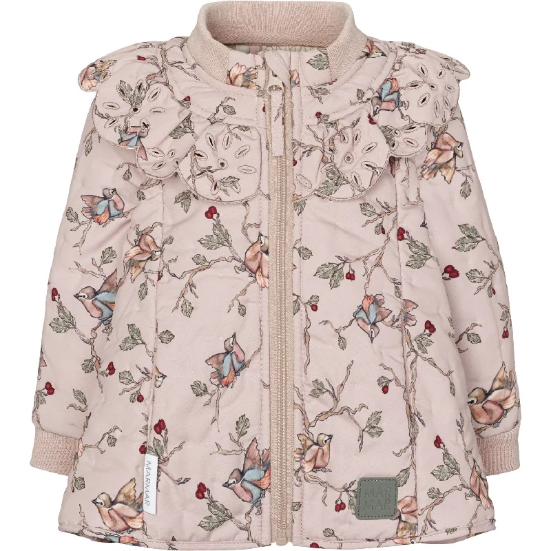 Women's cropped leather jackets with silver zippers for a punk - inspired outfitMarMar Thermo Robin Print Omalla Jacket Women's cropped leather jackets with silver zippers for a punk - inspired outfitMarMar Thermo Robin Print Omalla Jacket
