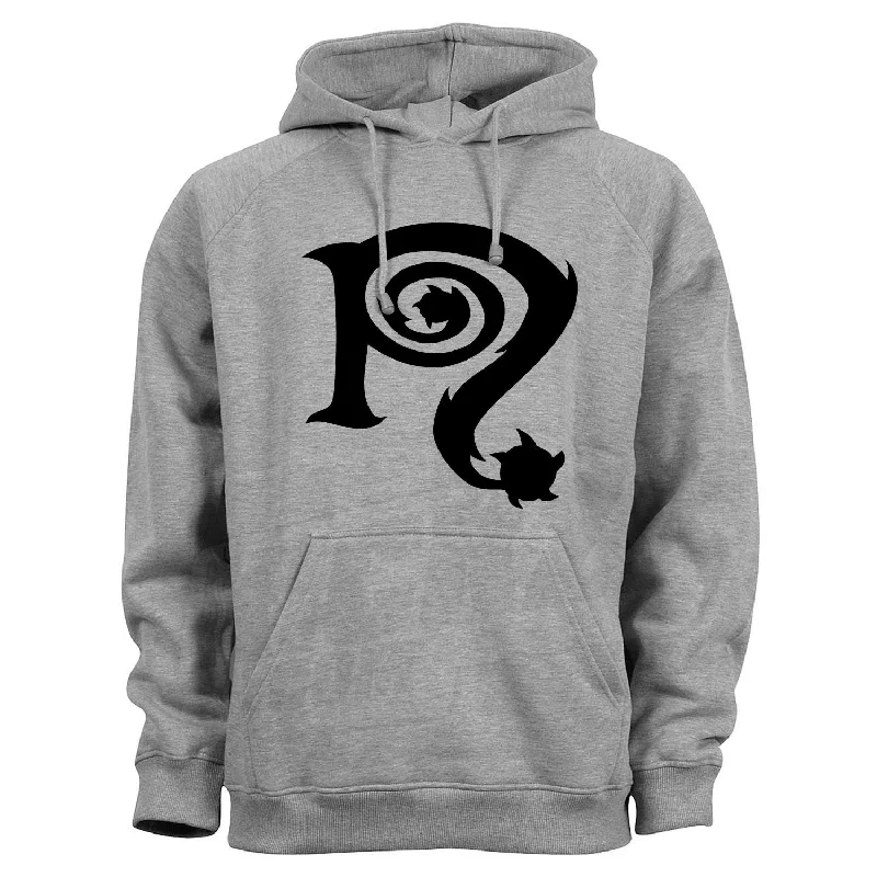 Women's hoodie with a kangaroo pocket and a pom - pom drawstring for added charmNecro "N Logo Large" Pullover Hoodie