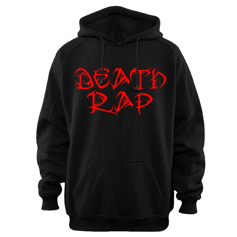 Women's fleece - lined hoodie with thumbholes for warmth in winterNecro "Death Rap Slogan" Pullover Hoodie Women's fleece - lined hoodie with thumbholes for warmth in winterNecro "Death Rap Slogan" Pullover Hoodie