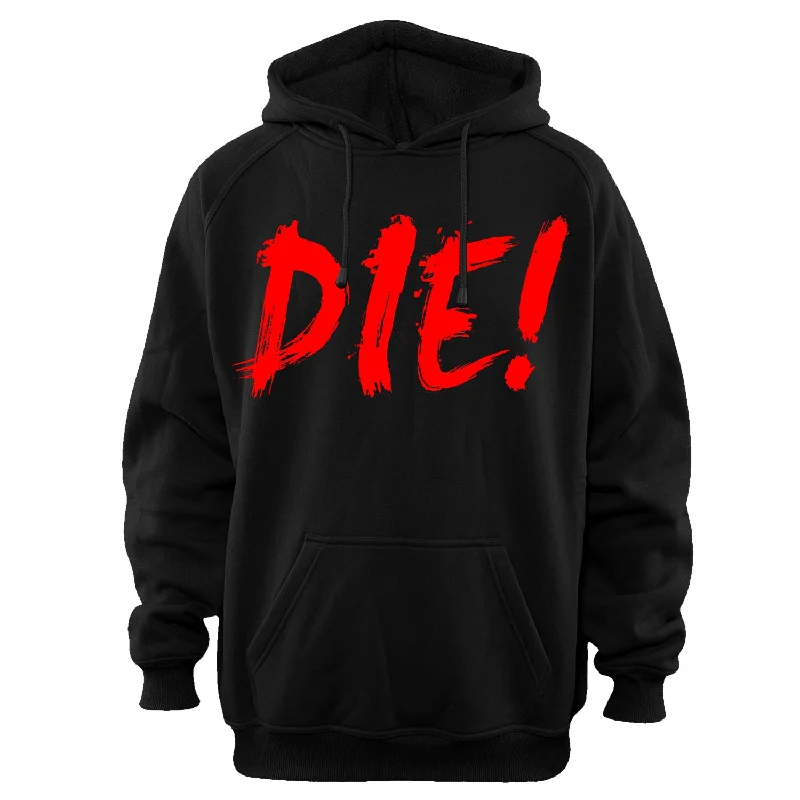 Women's graphic - printed sweatshirt featuring floral patterns for a feminine touchNecro "DIE!" Pullover Hoodie Women's graphic - printed sweatshirt featuring floral patterns for a feminine touchNecro "DIE!" Pullover Hoodie
