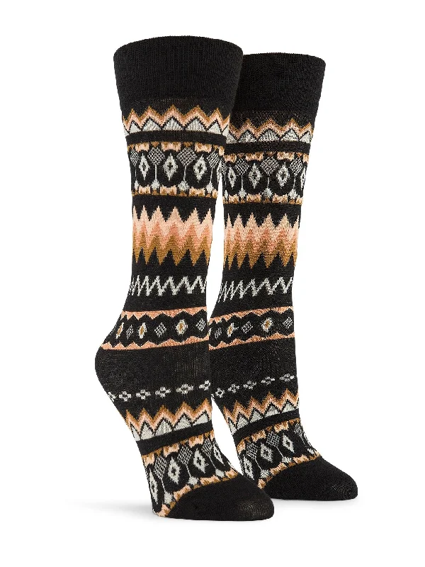 Women's bomber jackets with floral embroidery for a feminine and unique designNot Fairisle Socks - Vintage Black Women's bomber jackets with floral embroidery for a feminine and unique designNot Fairisle Socks - Vintage Black