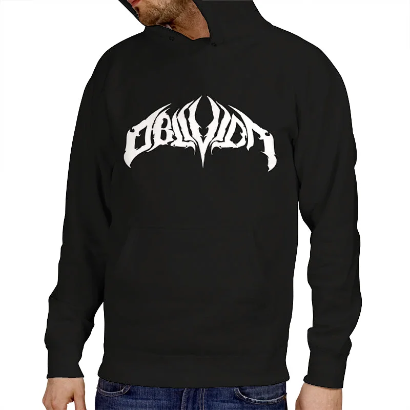 Women's mock - neck sweatshirt made of moisture - wicking material for fitness useOblivion "Logo" Pullover Hoodie