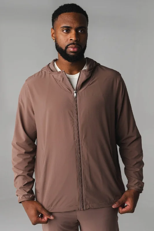 Women's hoodie with a detachable hood for customizable stylingVitality Prime® Windbreaker - Mocha Women's hoodie with a detachable hood for customizable stylingVitality Prime® Windbreaker - Mocha