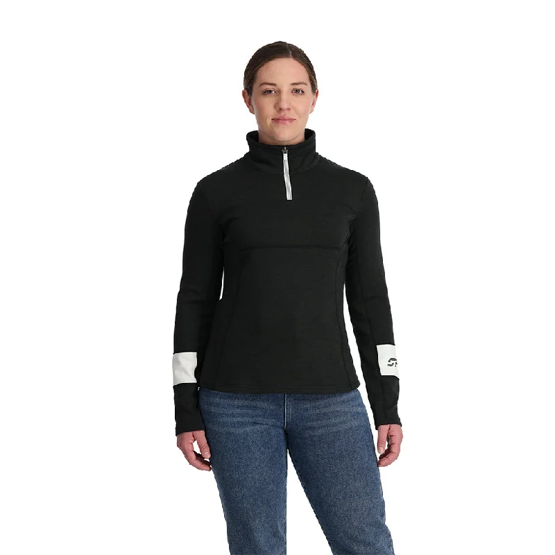 Women's long - length wool blend jackets for a warm and stylish winter lookWomens Speed Half Zip - Black Women's long - length wool blend jackets for a warm and stylish winter lookWomens Speed Half Zip - Black