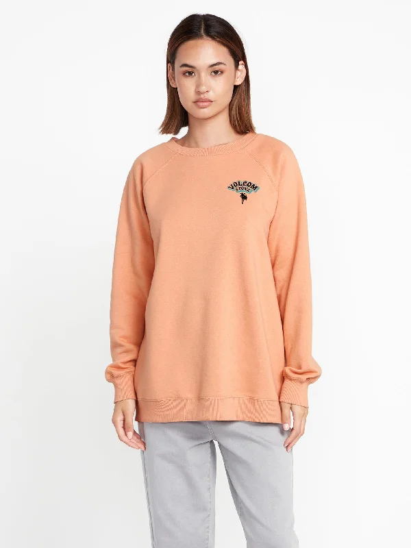 Women's military - style jackets with epaulets for a tough and fashionable appearanceStone Magic Boyfriend Crew - Clay