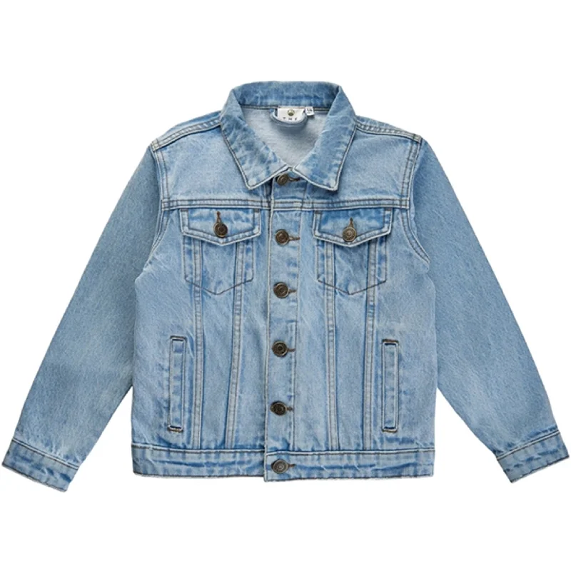Women's faux fur - trimmed denim jackets for a trendy and cozy styleTHE NEW Blue Denim Flow Denim Jacket Women's faux fur - trimmed denim jackets for a trendy and cozy styleTHE NEW Blue Denim Flow Denim Jacket
