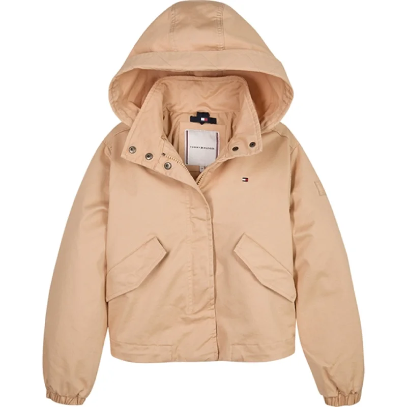 Women's denim jackets with a patchwork design for a bohemian and artsy styleTommy Hilfiger Cotton Parka Jacket Trench Women's denim jackets with a patchwork design for a bohemian and artsy styleTommy Hilfiger Cotton Parka Jacket Trench