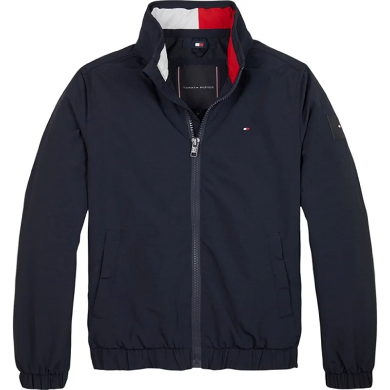 Women's windbreaker jackets with adjustable hoods for windy daysTommy Hilfiger Essential Jacket Desert Sky Women's windbreaker jackets with adjustable hoods for windy daysTommy Hilfiger Essential Jacket Desert Sky
