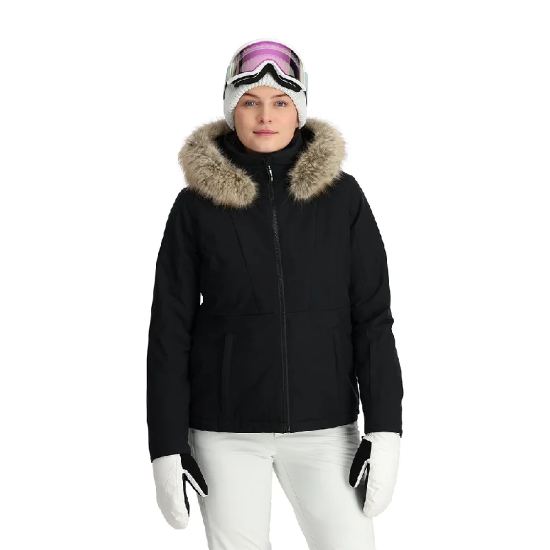 Women's quilted puffer jackets in a cropped silhouette for a modern twistWomens Vida - Black