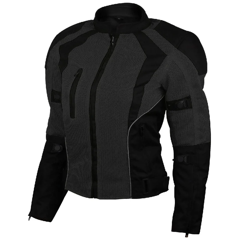 Women's moto jackets with a lace - up front for a unique and stylish touchWomens Advanced 3-Season CE Armor Black Mesh Motorcycle Jacket Women's moto jackets with a lace - up front for a unique and stylish touchWomens Advanced 3-Season CE Armor Black Mesh Motorcycle Jacket