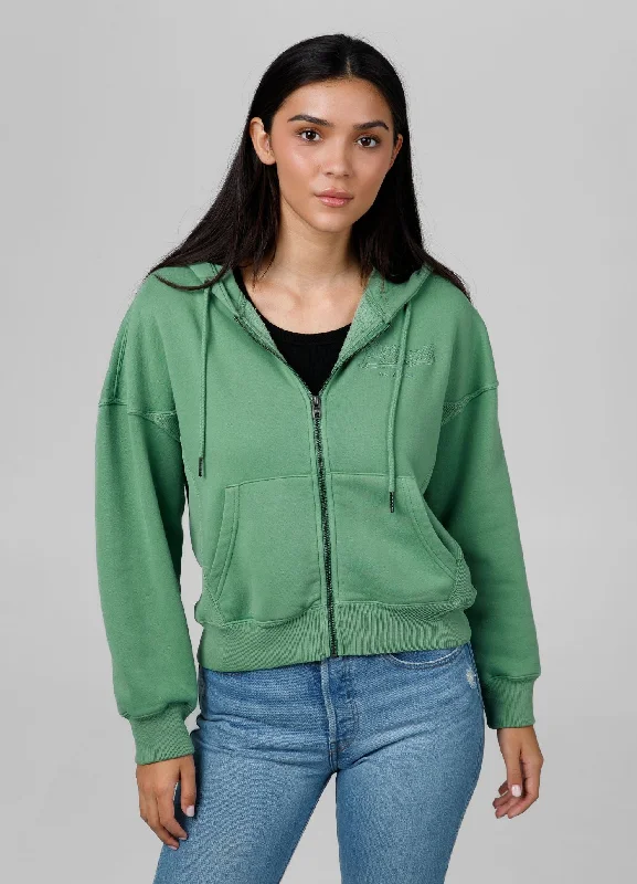 Women's cropped sweatshirt with a slogan graphic for a fun and expressive lookWomen's zip-up hoodie Washed Manzanita II Women's cropped sweatshirt with a slogan graphic for a fun and expressive lookWomen's zip-up hoodie Washed Manzanita II