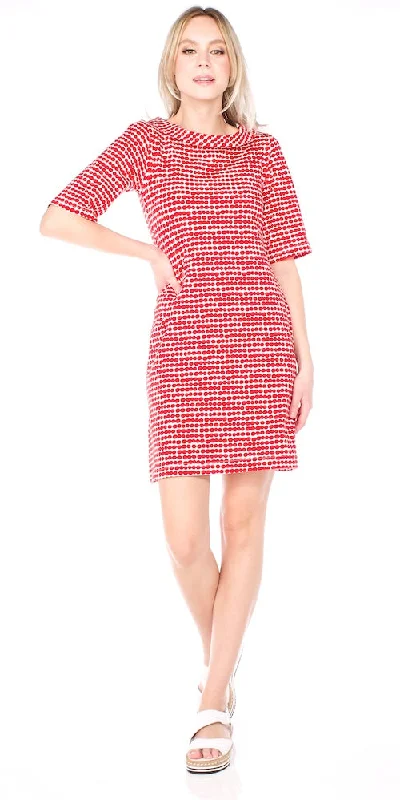 Plus Size Women Dress with a Flattering A - Line Cut for Comfort and Style Plus Size Women Dress with a Flattering A - Line Cut for Comfort and Style Lotte Dotte Dress, red/white Plus Size Women Dress with a Flattering A - Line Cut for Comfort and Style Plus Size Women Dress with a Flattering A - Line Cut for Comfort and Style Lotte Dotte Dress, red/white