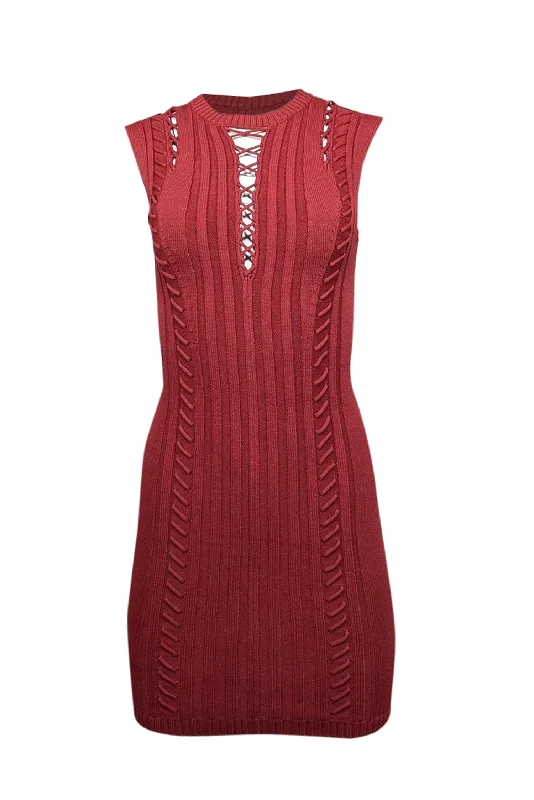 Off - the - Shoulder Women Dress for a Romantic and Feminine Look Off - the - Shoulder Women Dress for a Romantic and Feminine Look Ronny Kobo - Red Knit Sleeveless Lace Up Detail Sleeveless Fitted Dress Sz M Off - the - Shoulder Women Dress for a Romantic and Feminine Look Off - the - Shoulder Women Dress for a Romantic and Feminine Look Ronny Kobo - Red Knit Sleeveless Lace Up Detail Sleeveless Fitted Dress Sz M