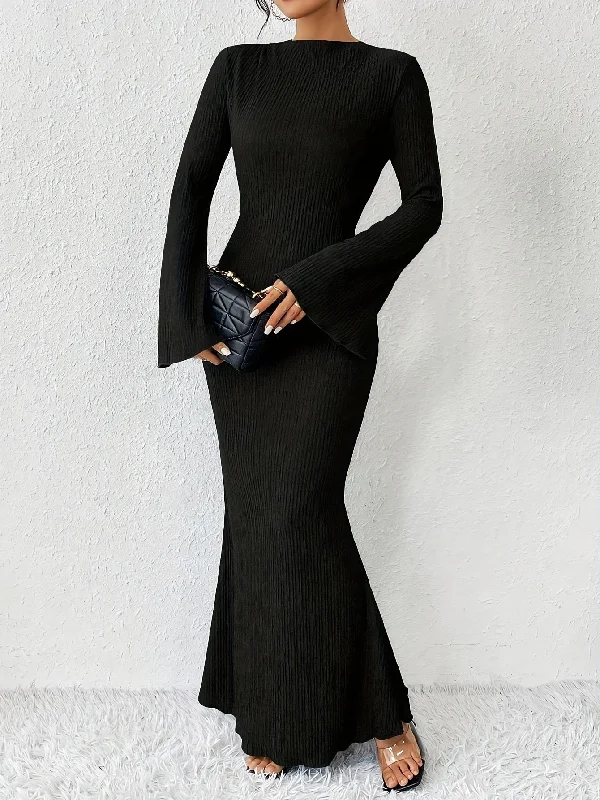 Ball Gown Women Dress with a Full Skirt for a Princess - like Look Ball Gown Women Dress with a Full Skirt for a Princess - like Look Sixsr Solid Flare Sleeve Mermaid Dress, Elegant Crew Neck Floor Length Fit & Flare Dress, Women's Clothing Ball Gown Women Dress with a Full Skirt for a Princess - like Look Ball Gown Women Dress with a Full Skirt for a Princess - like Look Sixsr Solid Flare Sleeve Mermaid Dress, Elegant Crew Neck Floor Length Fit & Flare Dress, Women's Clothing