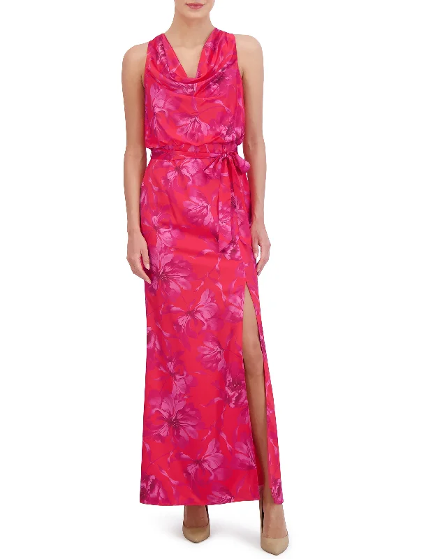 Backless Women Dress for a Sexy and Alluring Look at Evening Events Backless Women Dress for a Sexy and Alluring Look at Evening Events Printed Cowl-Neck Blouson-Bodice Gown Backless Women Dress for a Sexy and Alluring Look at Evening Events Backless Women Dress for a Sexy and Alluring Look at Evening Events Printed Cowl-Neck Blouson-Bodice Gown