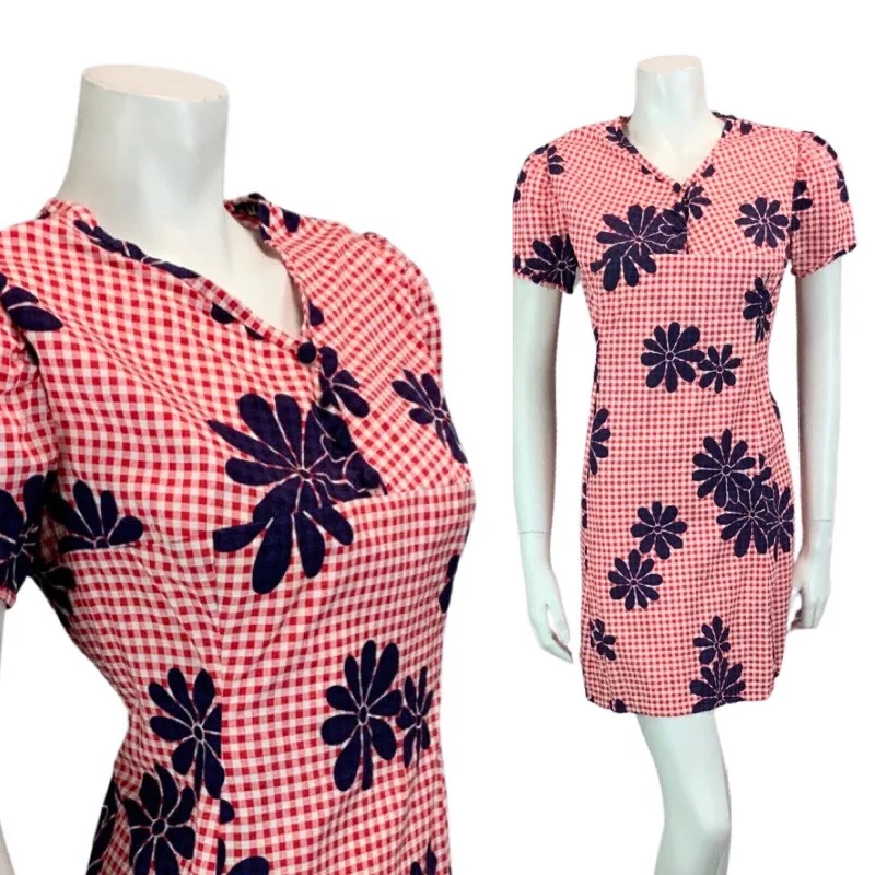 Wrap - Style Women Dress with Adjustable Fit for All Body Types Wrap - Style Women Dress with Adjustable Fit for All Body Types VINTAGE 60s 70s RED WHITE GINGHAM BLUE DAISY FLOWER MOD MINI DRESS 10 Wrap - Style Women Dress with Adjustable Fit for All Body Types Wrap - Style Women Dress with Adjustable Fit for All Body Types VINTAGE 60s 70s RED WHITE GINGHAM BLUE DAISY FLOWER MOD MINI DRESS 10