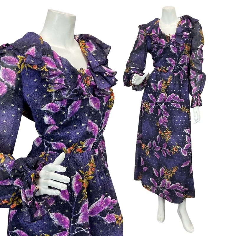 Mermaid - Style Women Dress with a Fitted Silhouette for Special Occasions Mermaid - Style Women Dress with a Fitted Silhouette for Special Occasions VINTAGE 60s 70s VERA MONT PURPLE NAVY BLUE GOLD LEAF PRINT RUFFLED MAXI DRESS Mermaid - Style Women Dress with a Fitted Silhouette for Special Occasions Mermaid - Style Women Dress with a Fitted Silhouette for Special Occasions VINTAGE 60s 70s VERA MONT PURPLE NAVY BLUE GOLD LEAF PRINT RUFFLED MAXI DRESS