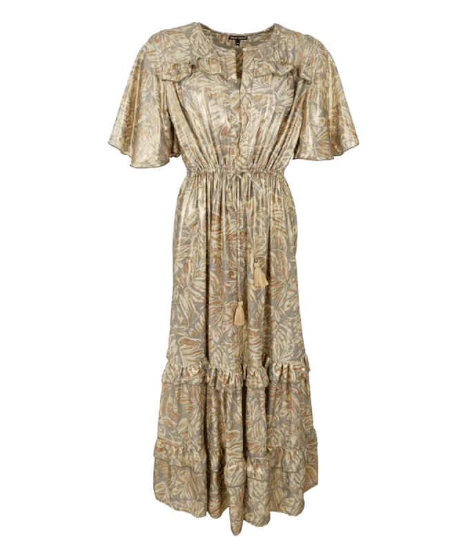 Long - Sleeve Women Dress in Velvet for a Luxurious Winter Look Long - Sleeve Women Dress in Velvet for a Luxurious Winter Look Luna Long Flared Dress - Gold Long - Sleeve Women Dress in Velvet for a Luxurious Winter Look Long - Sleeve Women Dress in Velvet for a Luxurious Winter Look Luna Long Flared Dress - Gold