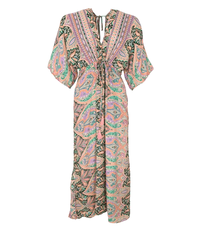 Plus Size Women Dress with a Flattering A - Line Cut for Comfort and Style Plus Size Women Dress with a Flattering A - Line Cut for Comfort and Style Luna Double V-neck Dress Blush Green - Multi Plus Size Women Dress with a Flattering A - Line Cut for Comfort and Style Plus Size Women Dress with a Flattering A - Line Cut for Comfort and Style Luna Double V-neck Dress Blush Green - Multi