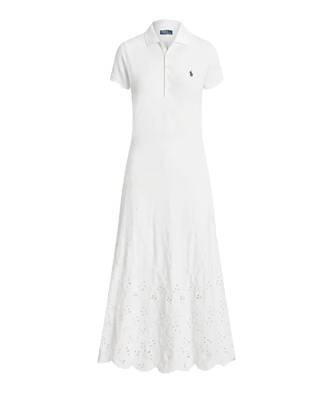Wrap - Style Women Dress with Adjustable Fit for All Body Types Wrap - Style Women Dress with Adjustable Fit for All Body Types Eyelet Polo Dress - White Wrap - Style Women Dress with Adjustable Fit for All Body Types Wrap - Style Women Dress with Adjustable Fit for All Body Types Eyelet Polo Dress - White