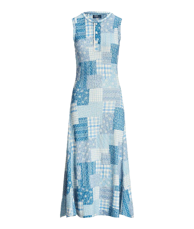Mermaid - Style Women Dress with a Fitted Silhouette for Special Occasions Mermaid - Style Women Dress with a Fitted Silhouette for Special Occasions Patchwork Double-knit Sleeveless Dress - Multi Mermaid - Style Women Dress with a Fitted Silhouette for Special Occasions Mermaid - Style Women Dress with a Fitted Silhouette for Special Occasions Patchwork Double-knit Sleeveless Dress - Multi