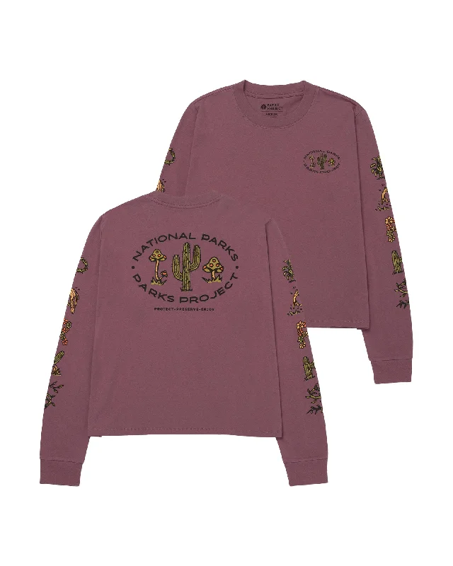 90s Doodle Parks Boxy Long Sleeve Tee