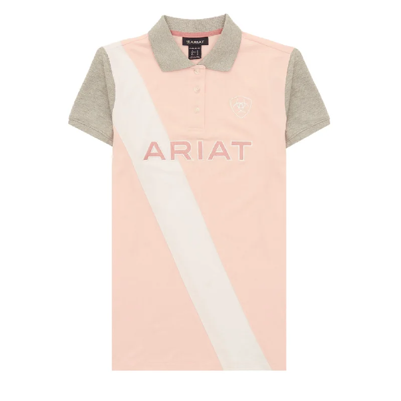 Moisture - wicking polo shirt for outdoor workoutsAriat Womens Taryn Polo Shirt Blushing Rose
