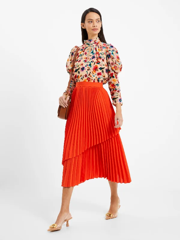 Plus Size Women Shorts with a Comfortable and Stylish FitArie Pleated Midi Skirt