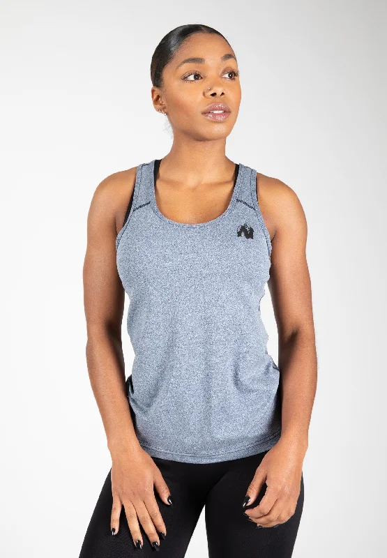 Plus Size Women's Side - Slit Tank Tops in Metallic ShadesAspen Tank Top - Light Blue Plus Size Women's Side - Slit Tank Tops in Metallic ShadesAspen Tank Top - Light Blue
