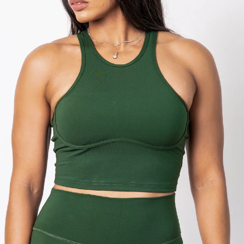 One - Shoulder Women's Rayon Blend Tank Tops for a Flowy LookAspire II Tank Top - Green One - Shoulder Women's Rayon Blend Tank Tops for a Flowy LookAspire II Tank Top - Green