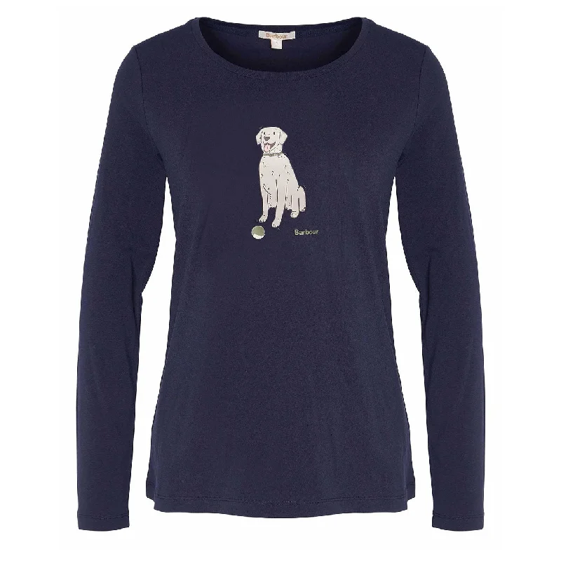 Barbour Womens Hedley L/ S T-Shirt Navy