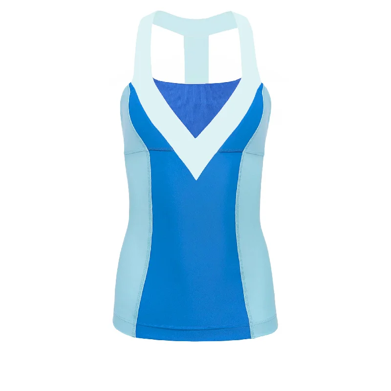 Women's Longline Tank Tops with Abstract PrintsBeauty Sleep Princess Athletic Tank Top - Blue Women's Longline Tank Tops with Abstract PrintsBeauty Sleep Princess Athletic Tank Top - Blue