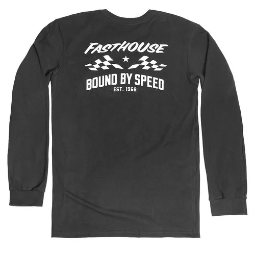 Bound Long Sleeve Tee - Black