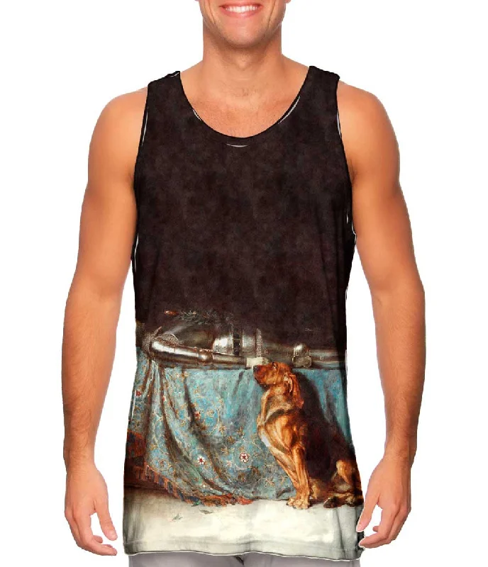 Crew Neck Women's Sustainable Tank Tops Made from Recycled MaterialsBriton Riviere - "Requiescat" (1888) Crew Neck Women's Sustainable Tank Tops Made from Recycled MaterialsBriton Riviere - "Requiescat" (1888)