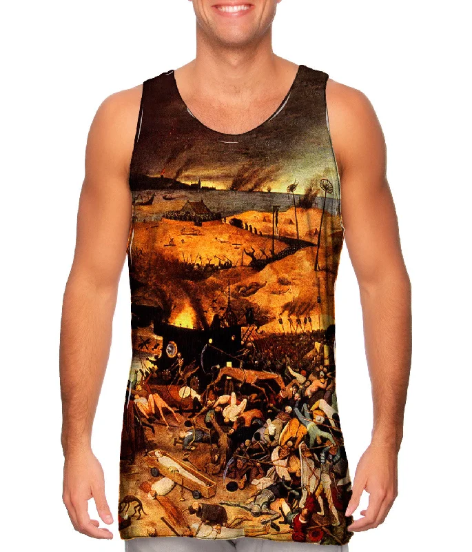 Women's Spaghetti Strap Tank Tops with Geometric PatternsBruegel - "Triumph of Death" (1562) Women's Spaghetti Strap Tank Tops with Geometric PatternsBruegel - "Triumph of Death" (1562)
