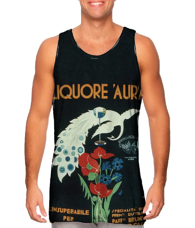 Women's Cropped Tank Tops with Vintage Band LogosBruno Angoletta - "Liquor Aura"