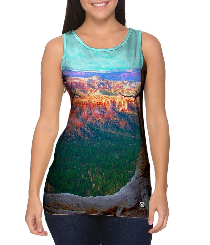 Women's Button - Down Tank Tops in Striped PatternsBryce Canyon National Park