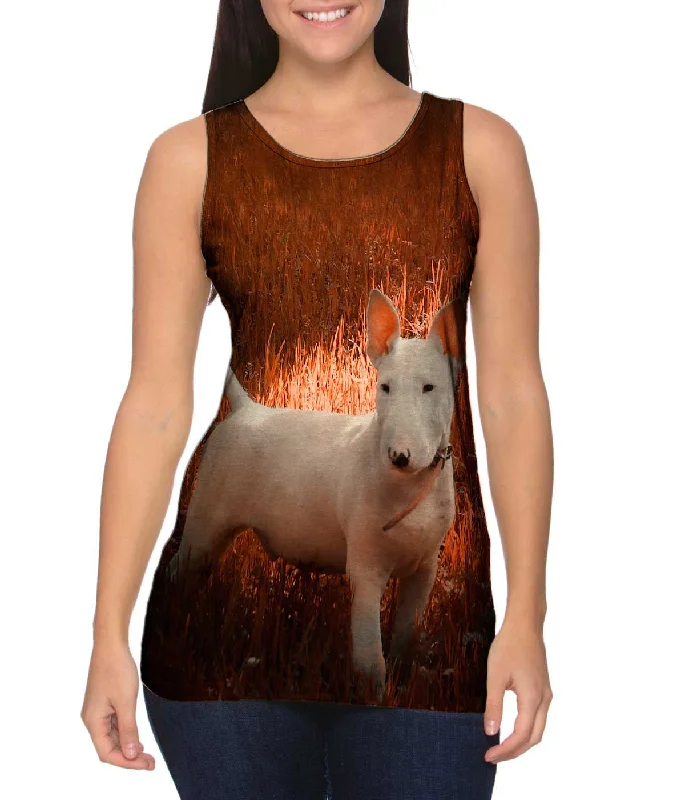 Women's Sleeveless Ribbed Tank Tops for a Trendy LookBull Grass Puppy