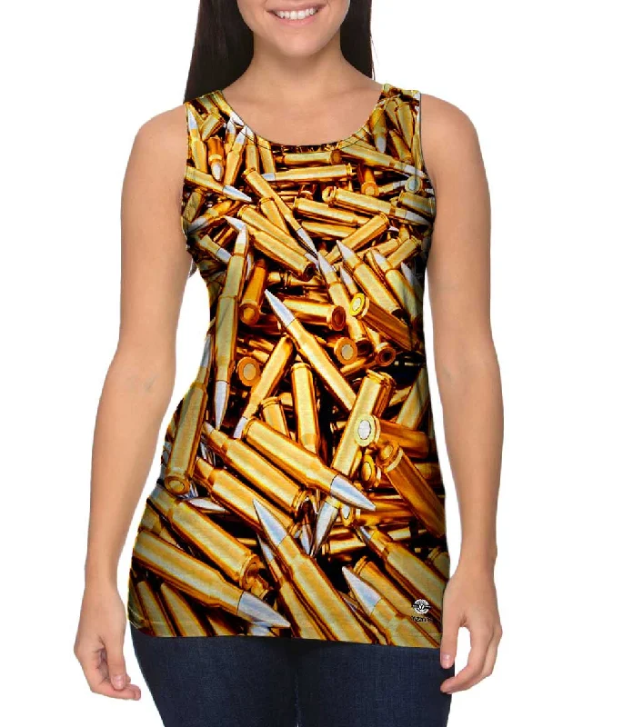 Women's Spaghetti Strap Tank Tops with Geometric PatternsBullets To Spare