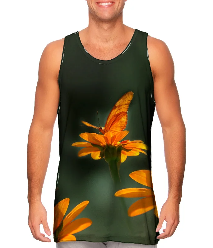 Plus Size Women's Embroidered Tank Tops in Boho StylesButterfly 003