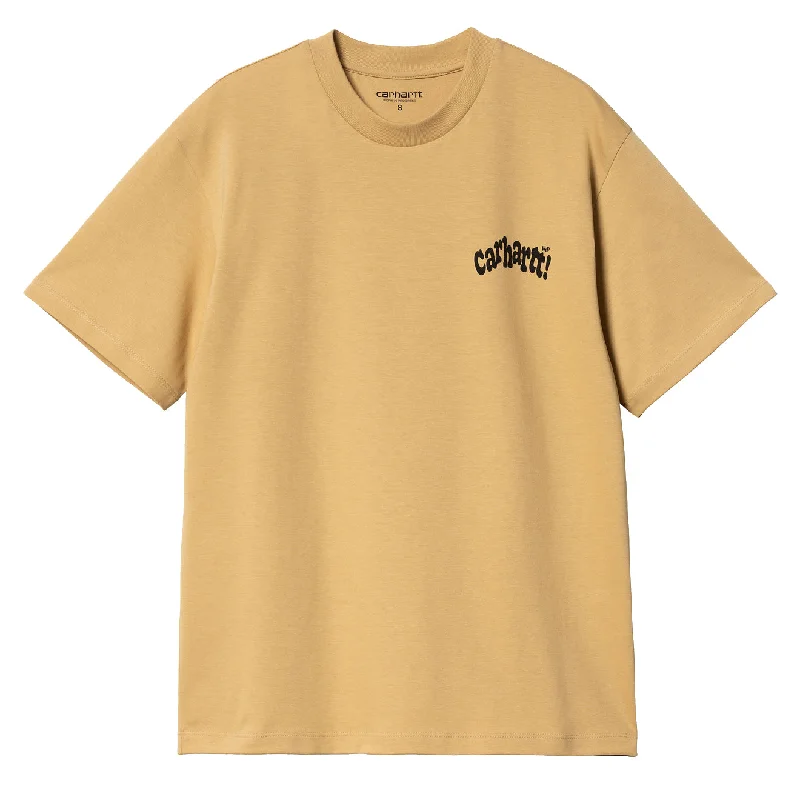 Navy blue slim - fit polo shirt for office wearCarhartt WIP Womens S/S Amour T-Shirt Bourbon / Black Navy blue slim - fit polo shirt for office wearCarhartt WIP Womens S/S Amour T-Shirt Bourbon / Black