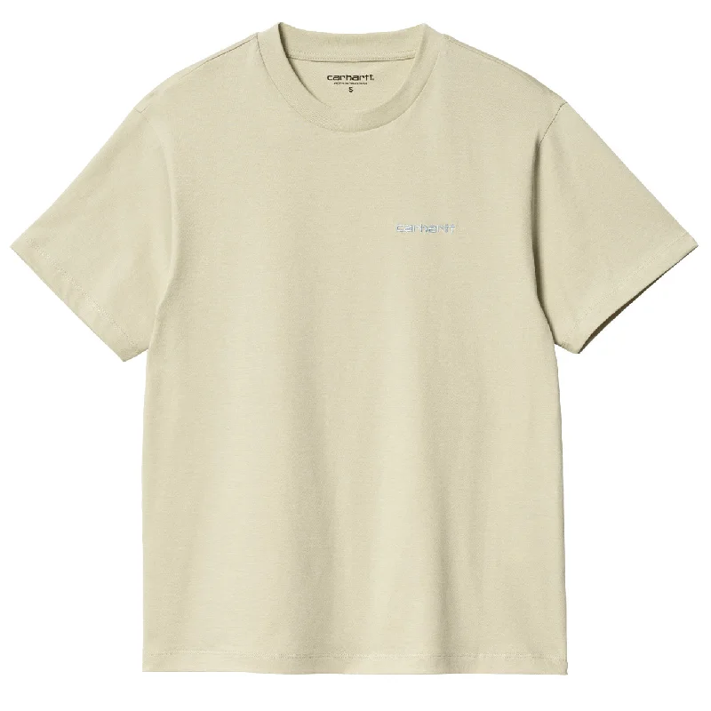 Wrinkle - resistant polo shirt for travel convenienceCarhartt WIP Womens Script Embroidery T-Shirt Beryl / Frosted Blue Wrinkle - resistant polo shirt for travel convenienceCarhartt WIP Womens Script Embroidery T-Shirt Beryl / Frosted Blue