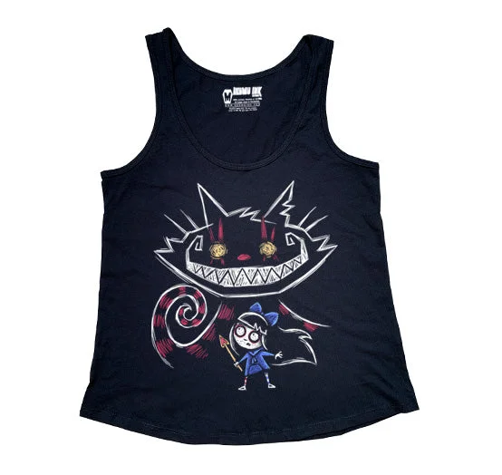 Crew Neck Women's Sustainable Tank Tops Made from Recycled MaterialsCheshire in Hell Women Tanktop Crew Neck Women's Sustainable Tank Tops Made from Recycled MaterialsCheshire in Hell Women Tanktop