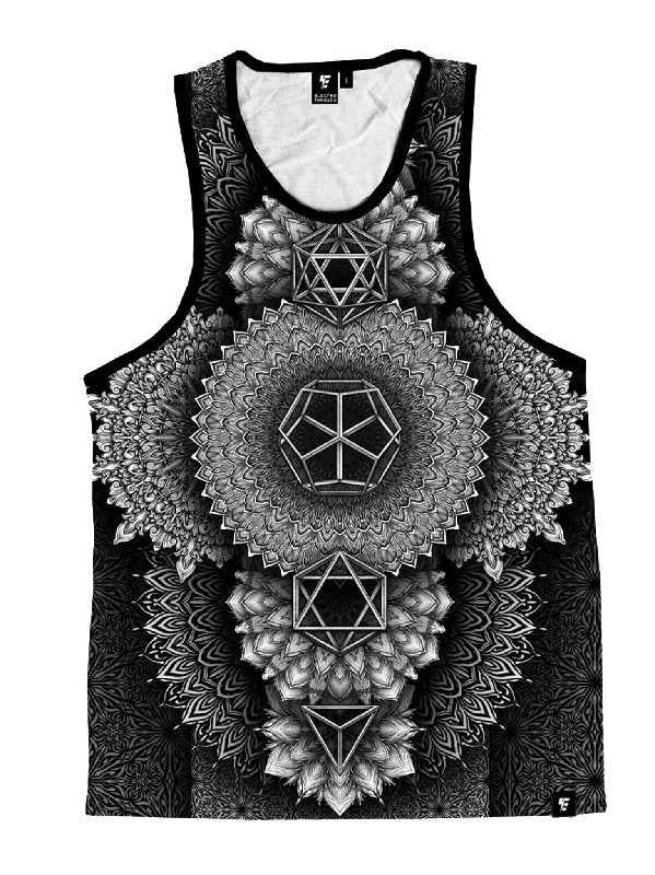 Platonic Mandala Black Unisex Tank Top